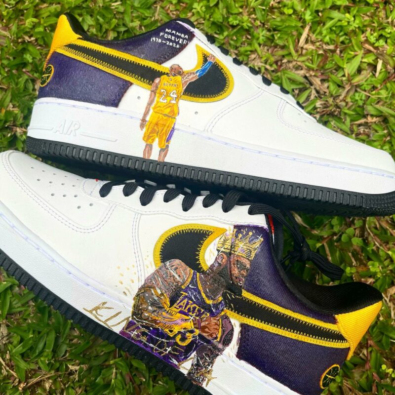 Los Angeles Lakers Air Force 1 Custom