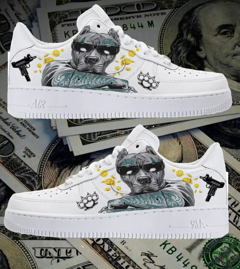 Gangster Pitbull Air Force 1 Custom