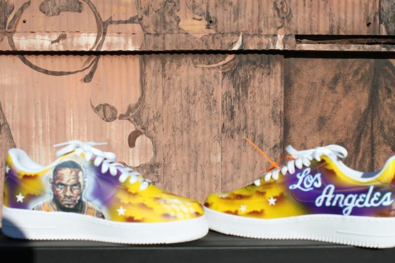 Los Angeles Lakers Air Force 1 Custom