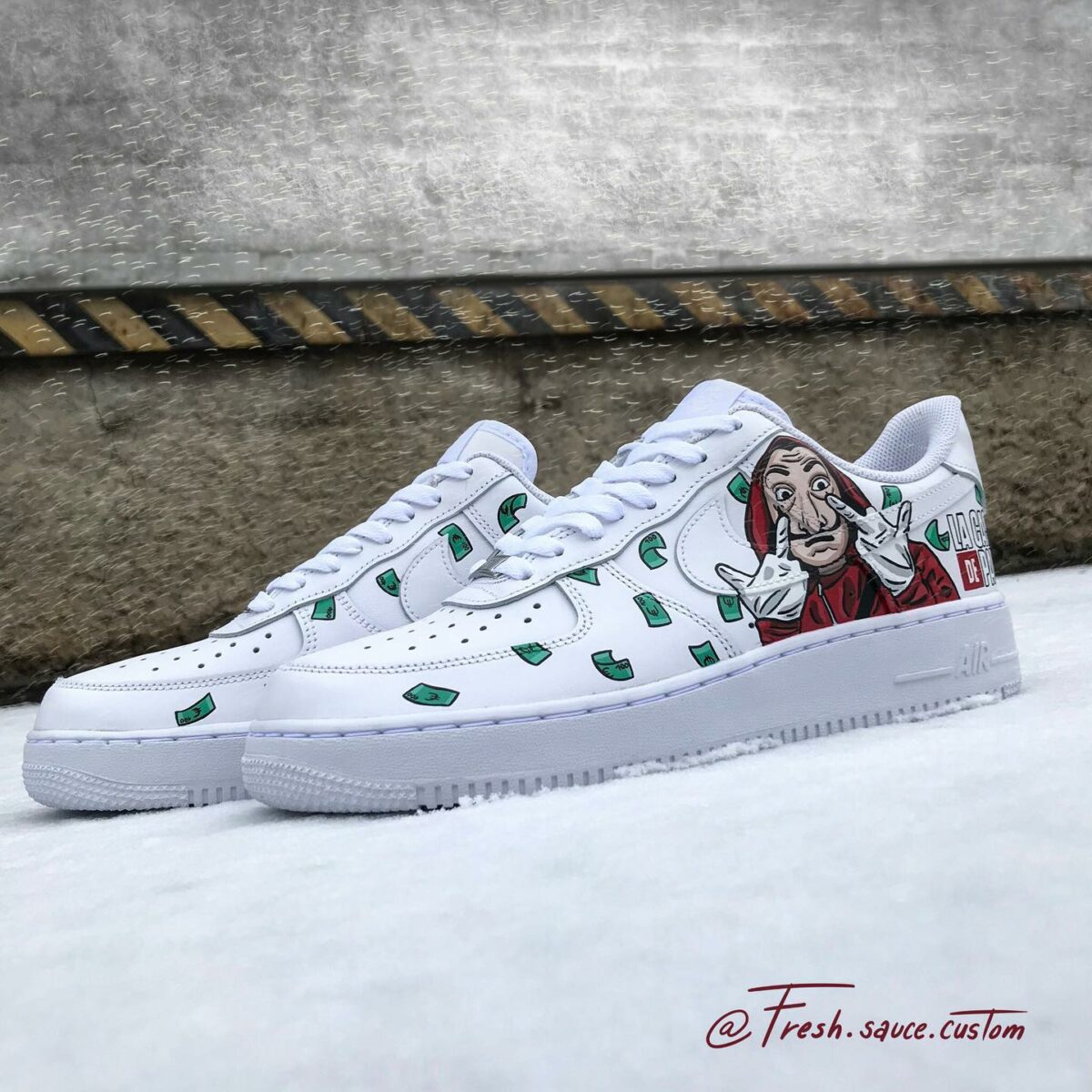 Money Heist Air Force 1 Custom