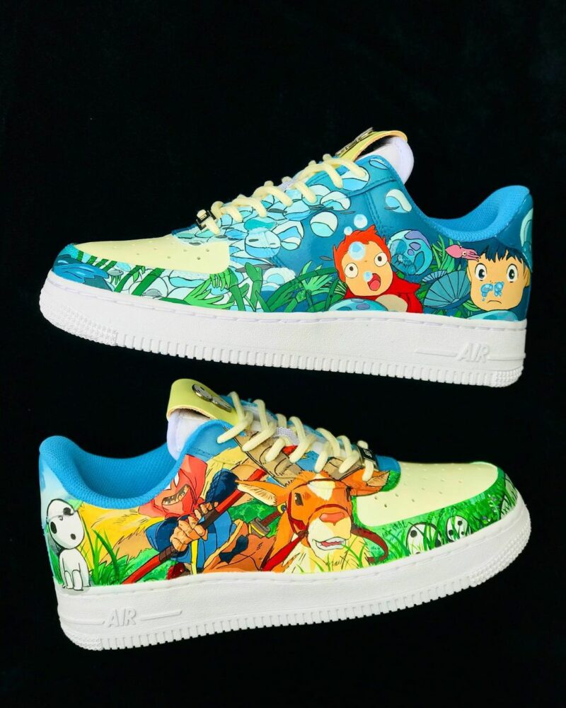 Mononoke x Ponyo Air Force 1 Custom