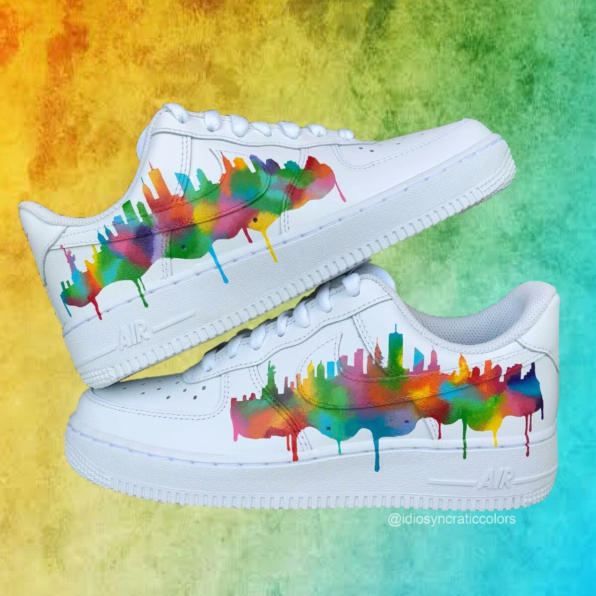 NYC Skyline Drip Air Force 1 Custom