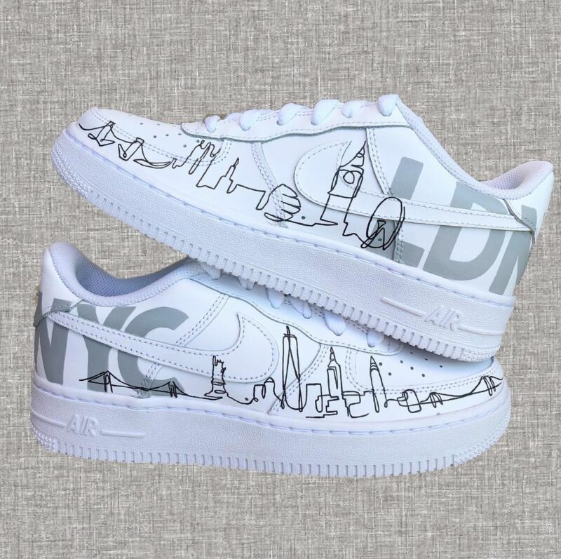 NYC x LDN Air Force 1 Custom