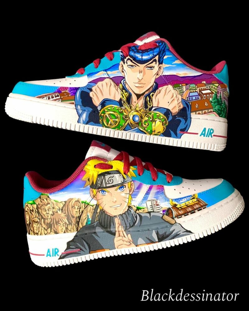 Naruto x Josuke Air Force 1 Custom