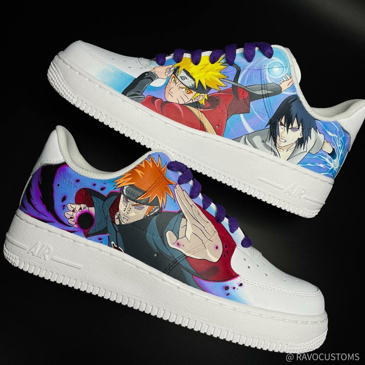 Naruto x Sasuke x Pain Air Force 1 Custom