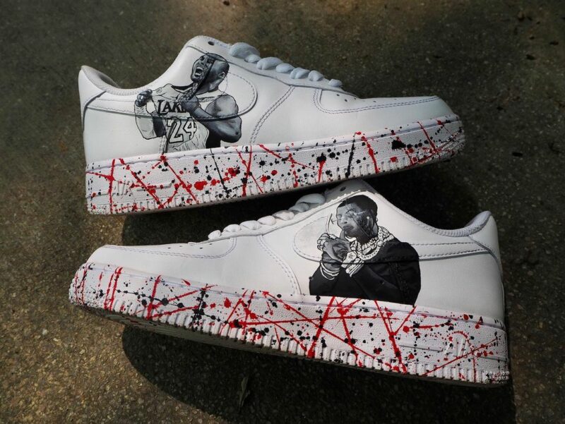 Pop Smoke x Kobe Bryant Air Force 1 Custom