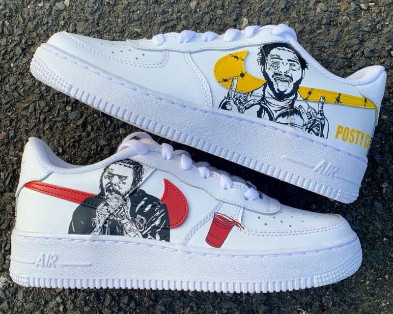 Post Malone Air Force 1 Custom