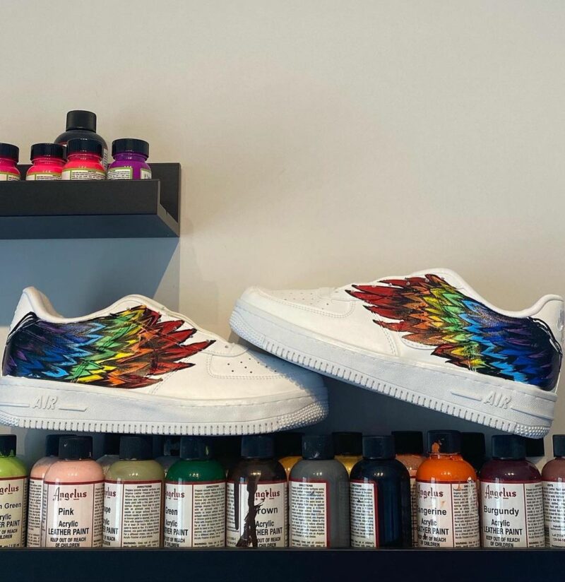 Rainbow Wings Air Force 1 Custom