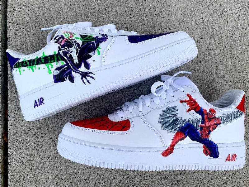 Spider-Man x Venom Air Force 1 Custom