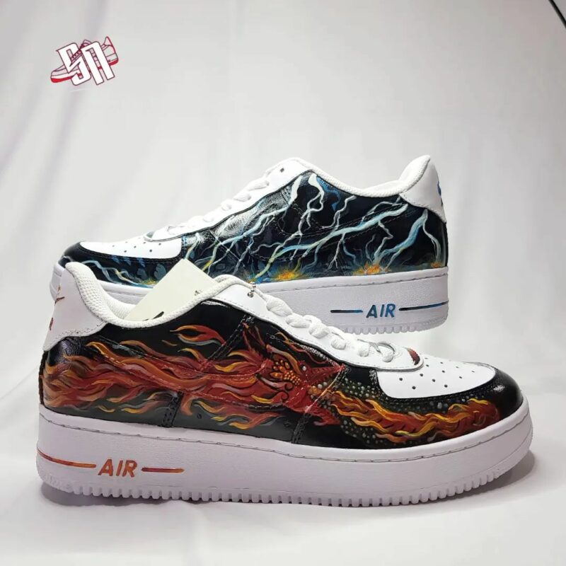 Lightning Breathing x Sun Breathing Air Force 1 Custom