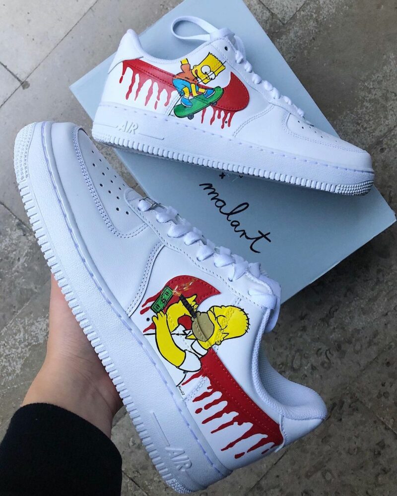 The Simpsons Air Force 1 Custom