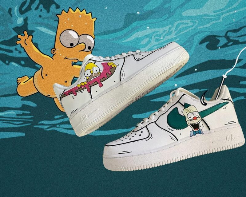 The Simpsons Air Force 1 Custom