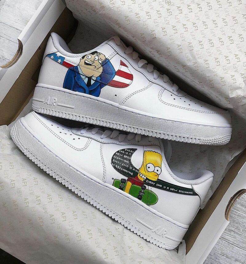 The Simpsons Air Force 1 Custom