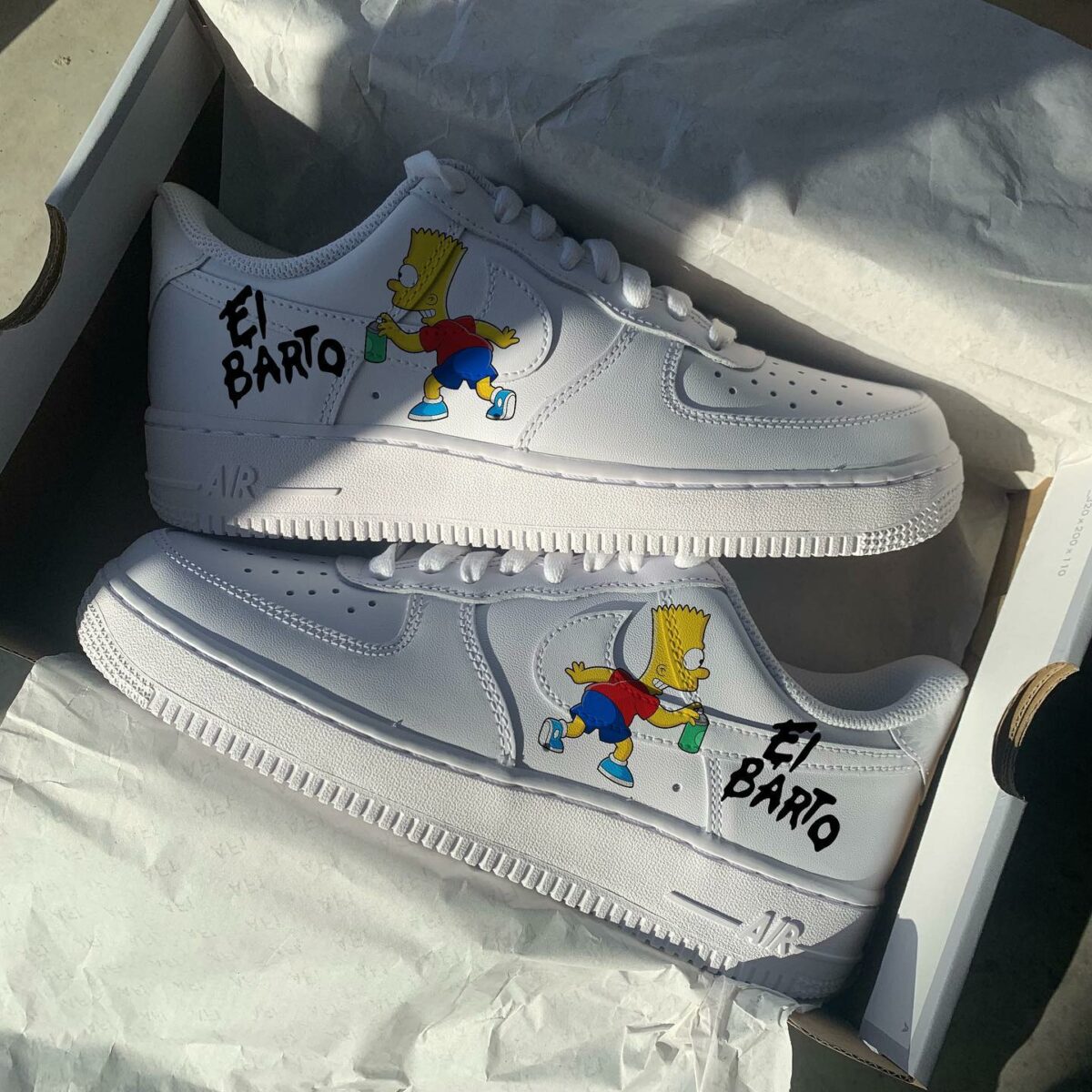 The Simpsons Air Force 1 Custom