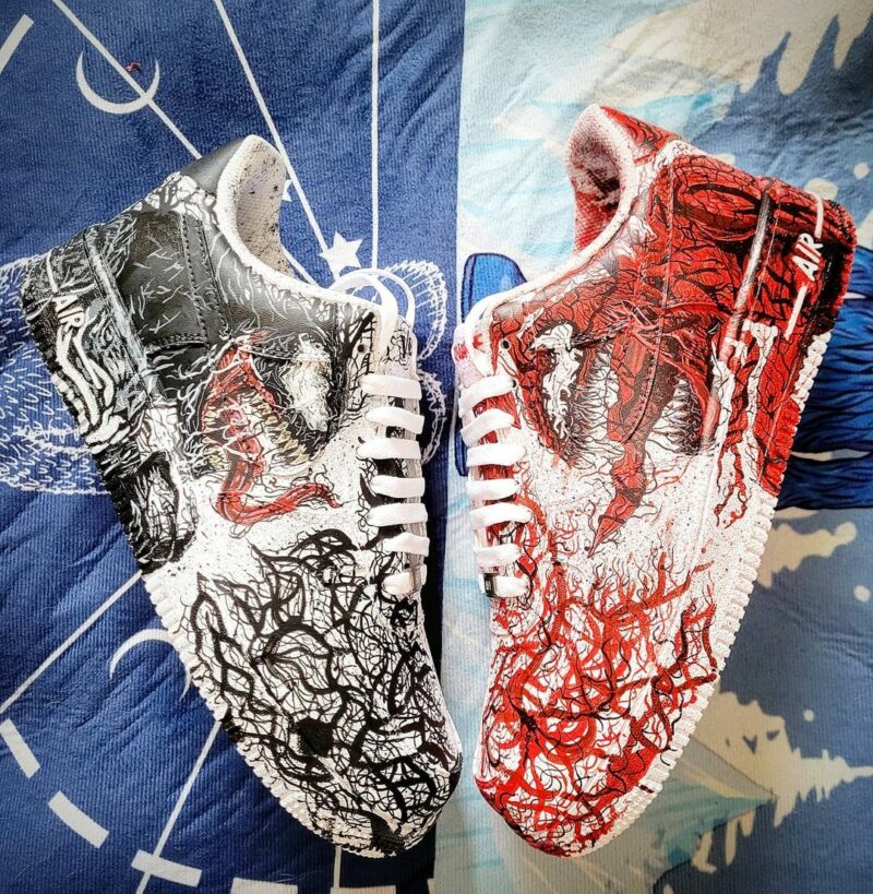 Venom x Carnage Air Force 1 Custom