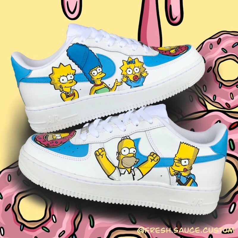 The Simpsons Air Force 1 Custom