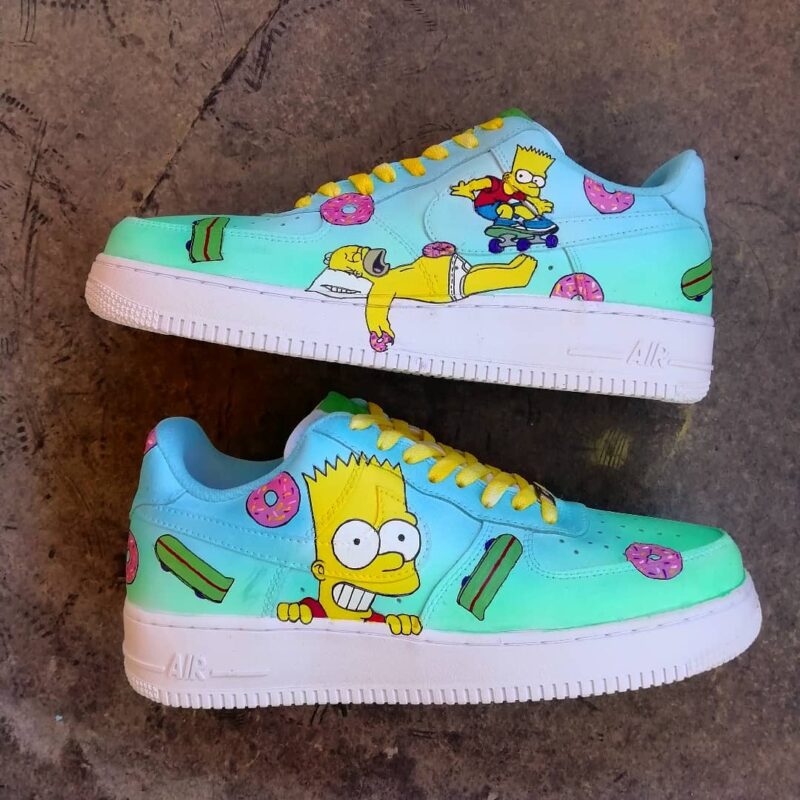 The Simpsons Air Force 1 Custom