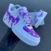 Fashion Luxury Custom LV AF1 Purple Sneaker