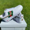 Fashion Luxury Custom LV AF1 Green/Red Sneaker