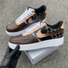 Fashion Luxury Custom Gucci AF1 Black/Brown Sneaker