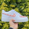 Fashion Luxury Custom LV AF1 Salmon Sneaker