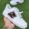 Fashion Luxury Custom Gucci Butterfly AF1 Green/Red Sneaker