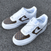 Fashion Luxury Custom LV AF1 Brown Sneaker