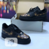 Fashion Luxury Custom LV AF1 Black/Brown Sneaker