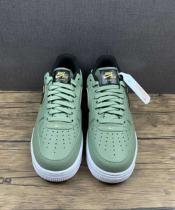 Nike Air Force 1 Low 07 LV8 Double Swoosh Olive Gold Black