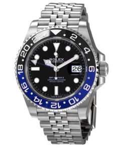 Rolex GMT-Master II GMT Black Dial Batman Bezel Men's Watch 40mm