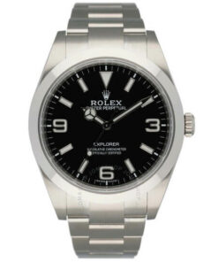 Rolex Explorer Automatic Chronometer Black Dial Men's Watch 39mm