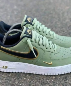 Nike Air Force 1 Low 07 LV8 Double Swoosh Olive Gold Black