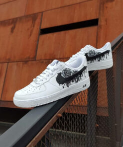 Air Force 1 Custom Rose Black Drips