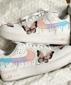 Air Force 1 Personalizado Mariposa Pastel