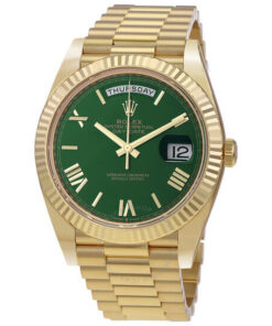 Rolex Day-Date 40 Green Dial Men's President Watch 40mm