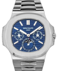 Patek Philippe Nautilus Blue Dial Men's Calendar Watch 40 Mm