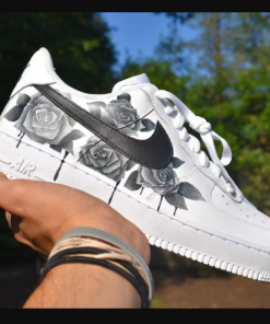 Midnight Blossoms Custom Air Force 1, Custom Air Force 1, Personalized Air Force, Af1 Custom