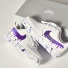 Nike Air Force 1 Custom, HandPainted Purple Drip Custom Nike AF1, Custom Air Force 1, Personalized Air Force, Af1 Custom