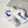 Nike Air Force 1 Custom, HandPainted Blue Drip Custom Nike AF1, Custom Air Force 1, Personalized Air Force, Af1 Custom