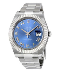 Rolex Datejust II Automatic Blue Dial Stainless Steel Oyster Bracelet Men's Watch 116334BLRO 41mm