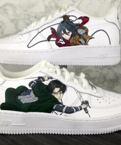 Attack on Titan - Levi x Mikasa Air Force 1 Custom