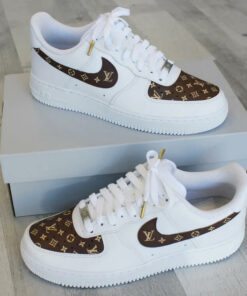 Brown Luxury Air Force 1 Custom 2333