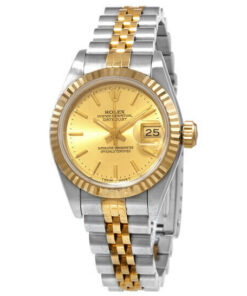 Rolex Pre-owned Datejust Champagne Dial Jubilee Bracelet Ladies Watch 26mm