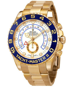 Rolex Yacht-Master II Automatic White Dial Men's Yellow Gold Oyster Watch 44mm