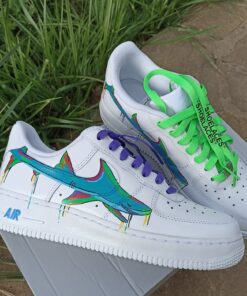 Shark Air Force 1 Custom , AF1 Custom, Space