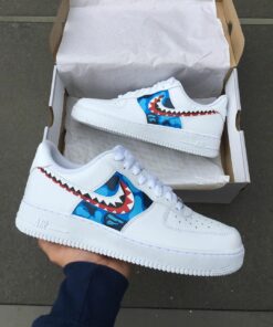 Shark Bape Air Force 1 Custom , AF1 Custom, Shose