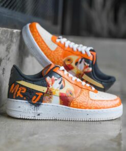 Shiba Inu Orange Air Force 1 Custom , AF1 Custom, Shoes