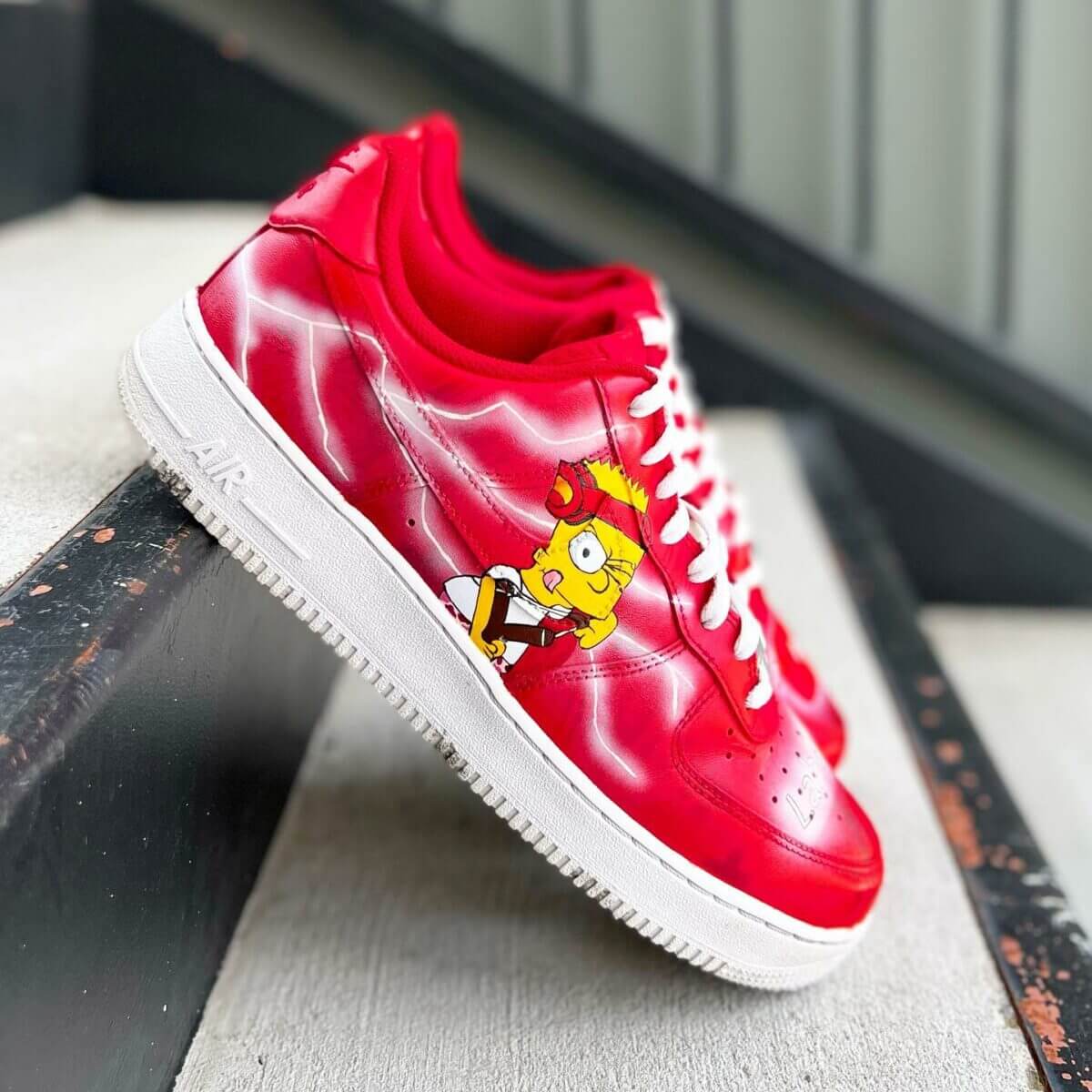 The Simpsons Air Force 1 Custom