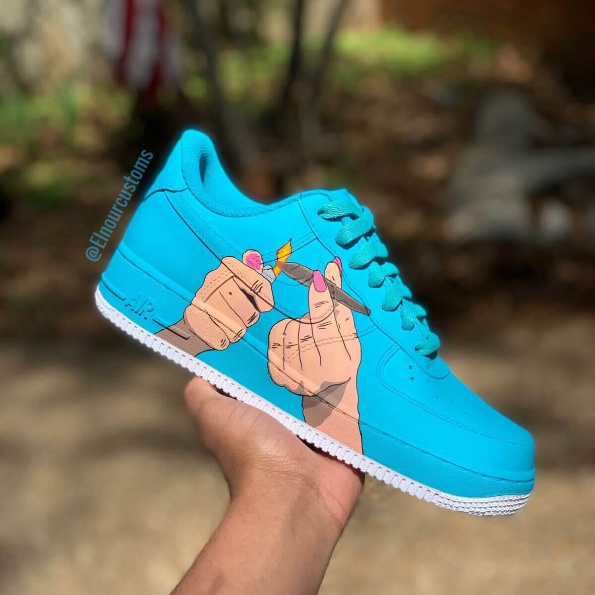 The Simpsons Air Force 1 Custom