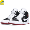 Air Jordan 1 Mid White Black Gym Red